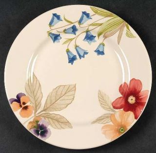 Longaberger Botanical Fields Luncheon Plate, Fine China Dinnerware   Floral And