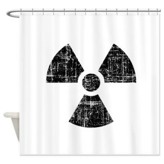  Vintage Radioactive Symbol 1 Shower Curtain  Use code FREECART at Checkout