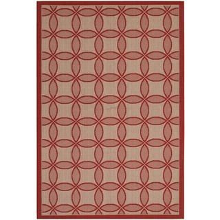 Five Seasons Retro Clover/red natural 311 X 56 Rug (RedSecondary colors NaturalPattern Geometric CirclesTip We recommend the use of a non skid pad to keep the rug in place on smooth surfaces.All rug sizes are approximate. Due to the difference of monit