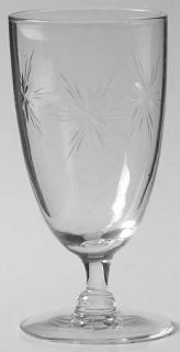 Susquehanna Six Point Star (Stem #4151) Juice Glass   Stem #4151, Cut Star Desig