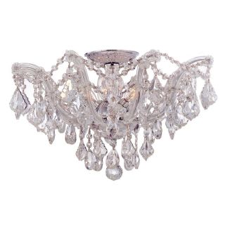 Crystorama 4437 CH CL MWP Maria Theresa Crystal Ceiling Light   19W in.