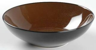 Thomson Samoa Soup/Cereal Bowl, Fine China Dinnerware   Brown Interior,Black Ext