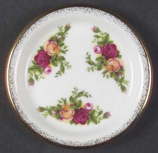 Royal Albert Old Country Roses Butter Pat, Fine China Dinnerware   Montrose Shap