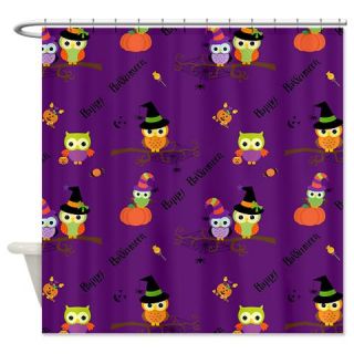  Halloween Owls Shower Curtain  Use code FREECART at Checkout