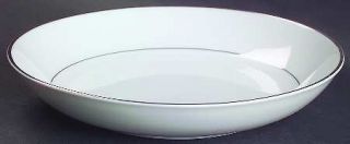 Mikasa Citation Coupe Soup Bowl, Fine China Dinnerware   White & Platinum