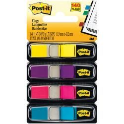 Post it Assorted Bright Color Flags (case Of 140)