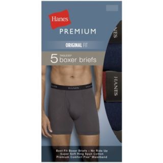 Hanes Premium Mens 5pk Boxer Briefs   Assorted Colors   XL