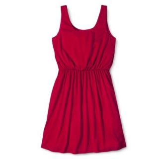 Merona Womens Easy Waist Knit Tank Dress   Established Red   L