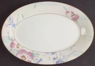 Mikasa Matisse Butter Tray, Fine China Dinnerware   Pastel Abstract     Floral R