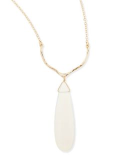 Opal Pendant Drop Necklace