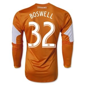 adidas Houston Dynamo 2013 BOSWELL LS Authentic Primary Soccer Jersey