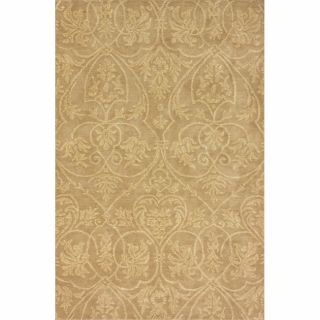 Nuloom Handmade Parisian Royal Beige Wool Rug (76 X 96)