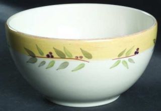 Crate & Barrel China Brittany Soup/Cereal Bowl, Fine China Dinnerware   Olive Br