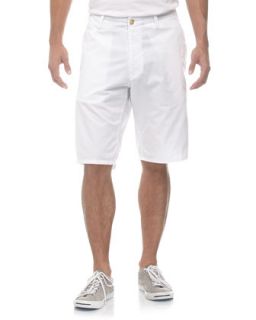 Corduroy Shorts, White