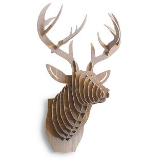 3D Faux Deer Head Maple   BWB47 MPL