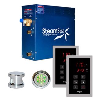 SteamSpa RYT900CH Royal 9kw Touch Pad Steam Generator Package in Chrome
