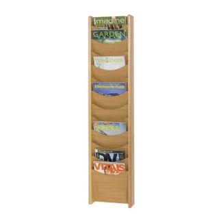 Safco Products 12 Pocket Wood Magazine Rack 4331CY / 4331MH / 4331MO Finish 