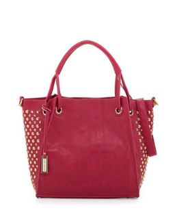 Tough Wonder Spike Studded Tote Bag, Mulberry