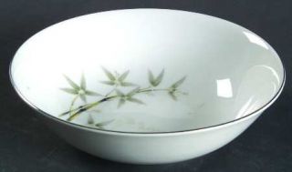 Seyei Bamboo Garden Coupe Cereal Bowl, Fine China Dinnerware   Green/Gray/Yellow