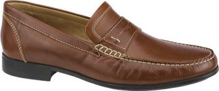 Mens Johnston & Murphy Cresswell Penny   Tan Calfskin Penny Loafers