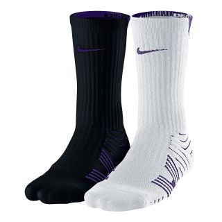 Nike 2 pk. Performance Cushioned Football Crew Socks, Purple, Mens