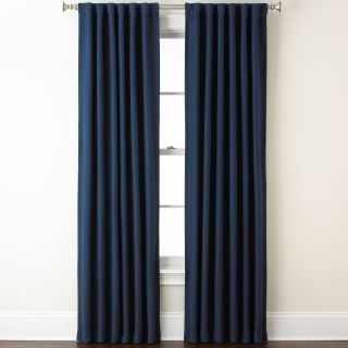 Eclipse Fresno Rod Pocket/Back Tab Blackout Curtain Panel, Blue