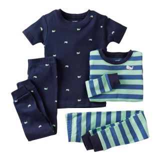 Carters Carter s 4 pc. Whale Pajamas   Boys 2t 5t, Navy Whale, Navy Whale, Boys