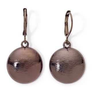 MONET JEWELRY Monet Textured Bronze Tone Drop Earrings, Brown