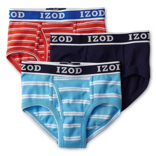 Izod 3 pk. Briefs   Boys 8 20, Sunset/aq/, Boys