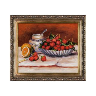 Strawberries Framed Canvas Wall Art