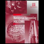 Managerial Accounting Acc U301CUSTOM<
