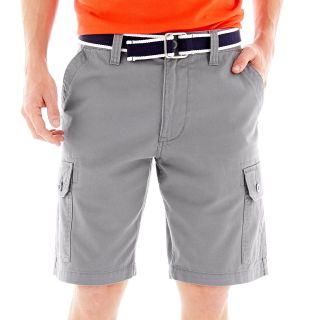U.S. Polo Assn. Belted Twill Cargo Shorts, Blue, Mens