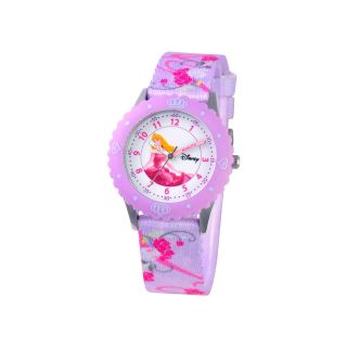 Disney Time Teacher Aurora Purple Strap Watch, Girls