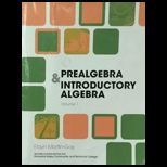 Prealgebra and Intro. Algebra Volume 1 (Custom)