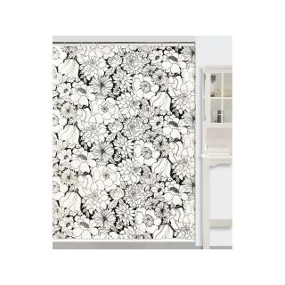 Creative Bath Black & White Shower Curtain, Black/White