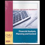 Financial Analysis Planning and Control (Custom)