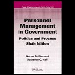 Personnel Management in Government , Politics and Proc.