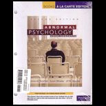 Abnormal Psychology  Core Concepts   With Access (Loose)