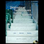 Statistical Techniques in Business and Economics  Text
