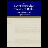 KJV New Cambridge Paragraph Bible with the Apocrypha  Burgundy Hardcover Edition