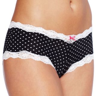 Maidenform Scalloped Lace Cheeky Panties   40823, D Dot Blk Prnt