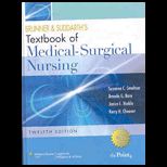 Brunner & Suddarths Textbooks of Medical Surgical Nursing Single Volume   With DVD Package
