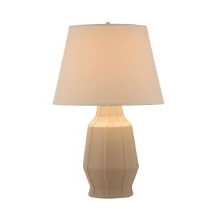 MARTHA STEWART MarthaLighting Faceted Urn Table Lamp, Taupe
