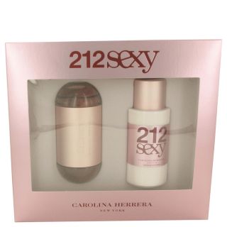 212 Sexy for Women by Carolina Herrera, Gift Set   3.4 oz Eau De Parfum Spray +