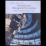 Financial and Managerial Accounting (Custom)