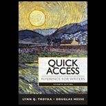Quick Access Reference for Writers  With Access
