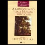 Companion to Early Modern Philosophy