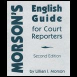 Morsons English Guide for Court Reporter