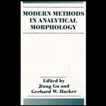 Modern Methods in Analytical Morphology