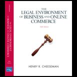 Legal Environment of Business and Online Commerce